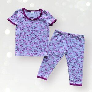 Esme Girls Pink Flamingos Softest Pajamas